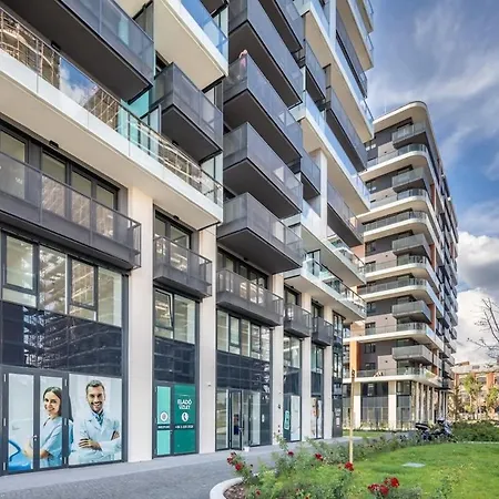 Modern 2-room Flat With Terrace Lägenhet Budapest